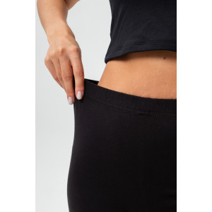 Бриджи женские №21611 кулирка с лайкрой (последний размер) черный 50,62 Бриджи женские №21611 кулирка с лайкрой (последний размер) черный 50,62