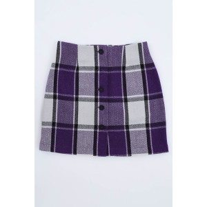 Юбка женская №3201 твид (последний размер) фиолетовый 42 Юбка женская №3201 твид (последний размер) фиолетовый 42