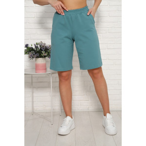 Шорты женские №1057 футер 2-х нитка (последний размер) бирюза 46 Шорты женские №1057 футер 2-х нитка (последний размер) бирюза 46