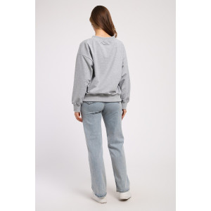 Свитшот женский №21064 футер с лайкрой 2-х нитка (последний размер) серый меланж 44,48,50 Свитшот женский №21064 футер с лайкрой 2-х нитка (последний размер) серый меланж 44,48,50