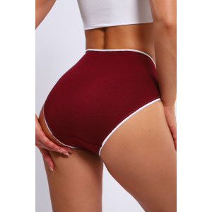 Трусы женские №28546 кулирка с лайкрой (последний размер) бордо 48 Трусы женские №28546 кулирка с лайкрой (последний размер) бордо 48