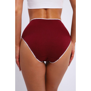 Трусы женские №28546 кулирка с лайкрой (последний размер) бордо 48 Трусы женские №28546 кулирка с лайкрой (последний размер) бордо 48