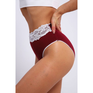 Трусы женские №28546 кулирка с лайкрой (последний размер) бордо 48 Трусы женские №28546 кулирка с лайкрой (последний размер) бордо 48