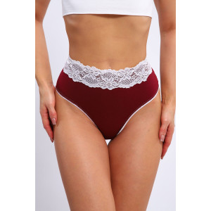 Трусы женские №28546 кулирка с лайкрой (последний размер) бордо 48 Трусы женские №28546 кулирка с лайкрой (последний размер) бордо 48