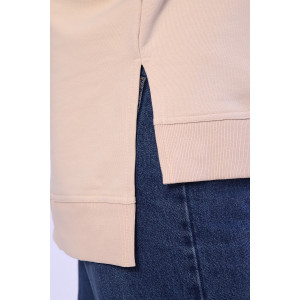 Свитшот женский №55072 футер 3-х нитка (последний размер) бежевый 50 Свитшот женский №55072 футер 3-х нитка (последний размер) бежевый 50