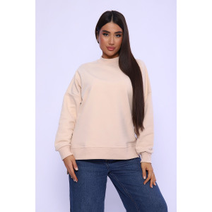 Свитшот женский №55072 футер 3-х нитка (последний размер) бежевый 50 Свитшот женский №55072 футер 3-х нитка (последний размер) бежевый 50