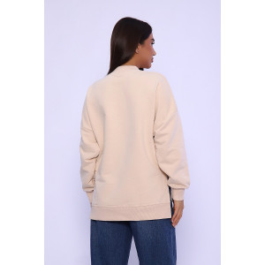 Свитшот женский №55072 футер 3-х нитка (последний размер) бежевый 50 Свитшот женский №55072 футер 3-х нитка (последний размер) бежевый 50