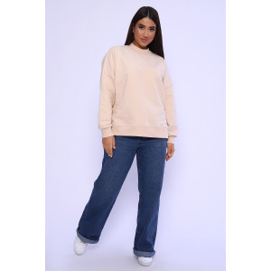 Свитшот женский №55072 футер 3-х нитка (последний размер) бежевый 50 Свитшот женский №55072 футер 3-х нитка (последний размер) бежевый 50