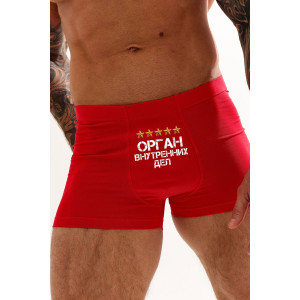Трусы мужские "ОВД" кулирка с лайкрой пенье (последний размер) красный 60 Трусы мужские "ОВД" кулирка с лайкрой пенье (последний размер) красный 60