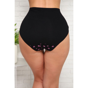 Трусы женские №64843 кулирка с лайкрой (последний размер) черный 52,56 Трусы женские №64843 кулирка с лайкрой (последний размер) черный 52,56