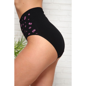 Трусы женские №64843 кулирка с лайкрой (последний размер) черный 52,56 Трусы женские №64843 кулирка с лайкрой (последний размер) черный 52,56