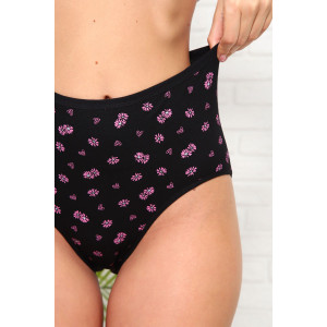 Трусы женские №64843 кулирка с лайкрой (последний размер) черный 52,56 Трусы женские №64843 кулирка с лайкрой (последний размер) черный 52,56