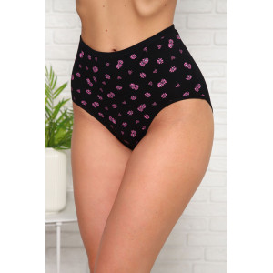 Трусы женские №64843 кулирка с лайкрой (последний размер) черный 52,56 Трусы женские №64843 кулирка с лайкрой (последний размер) черный 52,56