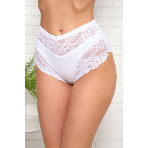 Трусы женские №64840 кулирка с лайкрой (последний размер) белый 50 Трусы женские №64840 кулирка с лайкрой (последний размер) белый 50