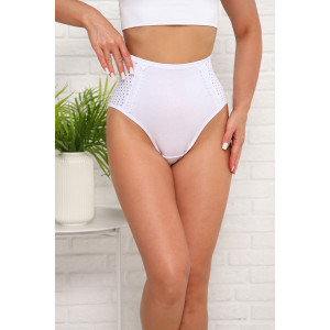 Трусы женские №64798 кулирка с лайкрой (последний размер) белый 52 Трусы женские №64798 кулирка с лайкрой (последний размер) белый 52