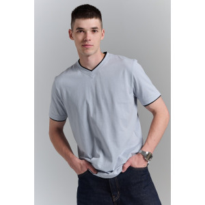 Футболка мужская №14490 кулирка (р-ры: 48-58) светло-серый Футболка мужская №14490 кулирка (р-ры: 48-58) светло-серый