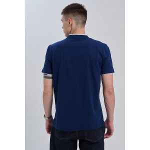 Футболка мужская №14490 кулирка (р-ры: 48-58) темно-синий Футболка мужская №14490 кулирка (р-ры: 48-58) темно-синий