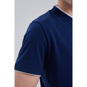 Футболка мужская №14490 кулирка (р-ры: 48-58) темно-синий Футболка мужская №14490 кулирка (р-ры: 48-58) темно-синий