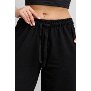 Брюки женские №36976 футер 2-х нитка (р-ры: 42-54) черный Брюки женские №36976 футер 2-х нитка (р-ры: 42-54) черный