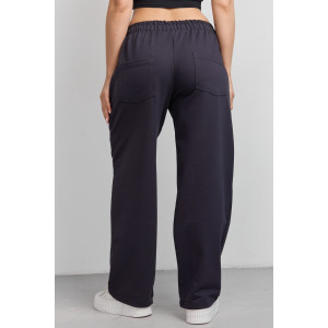 Брюки женские №36976 футер 2-х нитка (р-ры: 42-54) графит Брюки женские №36976 футер 2-х нитка (р-ры: 42-54) графит