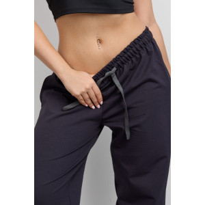 Брюки женские №36976 футер 2-х нитка (р-ры: 42-54) графит Брюки женские №36976 футер 2-х нитка (р-ры: 42-54) графит