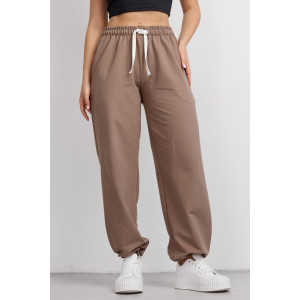 Брюки женские №36976 футер 2-х нитка (р-ры: 42-54) капучино Брюки женские №36976 футер 2-х нитка (р-ры: 42-54) капучино