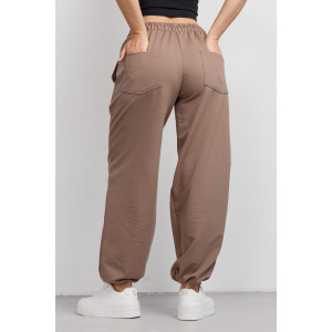 Брюки женские №36976 футер 2-х нитка (р-ры: 42-54) капучино Брюки женские №36976 футер 2-х нитка (р-ры: 42-54) капучино