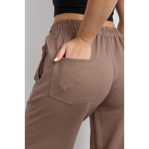 Брюки женские №36976 футер 2-х нитка (р-ры: 42-54) капучино Брюки женские №36976 футер 2-х нитка (р-ры: 42-54) капучино