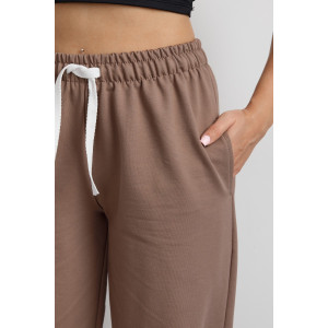 Брюки женские №36976 футер 2-х нитка (р-ры: 42-54) капучино Брюки женские №36976 футер 2-х нитка (р-ры: 42-54) капучино