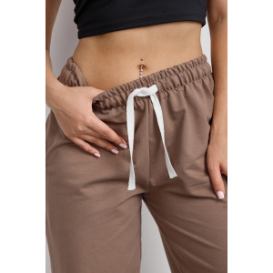 Брюки женские №36976 футер 2-х нитка (р-ры: 42-54) капучино Брюки женские №36976 футер 2-х нитка (р-ры: 42-54) капучино
