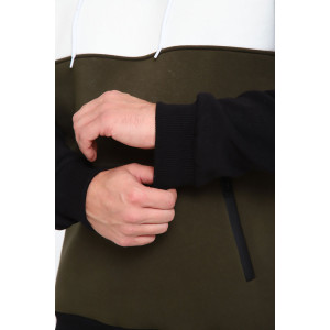 Толстовка мужская №17529 футер 3-х нитка с начесом (последний размер) хаки 52 Толстовка мужская №17529 футер 3-х нитка с начесом (последний размер) хаки 52