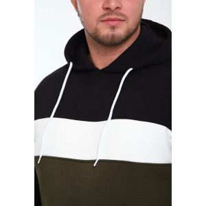 Толстовка мужская №17529 футер 3-х нитка с начесом (последний размер) хаки 52 Толстовка мужская №17529 футер 3-х нитка с начесом (последний размер) хаки 52