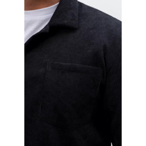 Рубашка мужская РММ-01 микровельвет (последний размер) черный 54-56 Рубашка мужская РММ-01 микровельвет (последний размер) черный 54-56