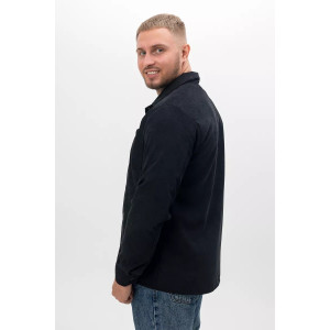 Рубашка мужская РММ-01 микровельвет (последний размер) черный 54-56 Рубашка мужская РММ-01 микровельвет (последний размер) черный 54-56