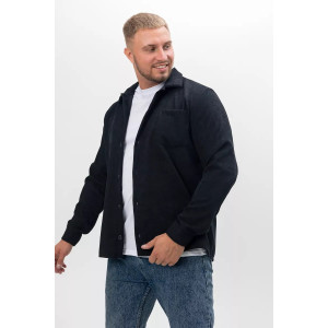 Рубашка мужская РММ-01 микровельвет (последний размер) черный 54-56 Рубашка мужская РММ-01 микровельвет (последний размер) черный 54-56