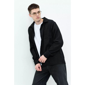 Рубашка мужская РММ-01 микровельвет (последний размер) черный 54-56 Рубашка мужская РММ-01 микровельвет (последний размер) черный 54-56