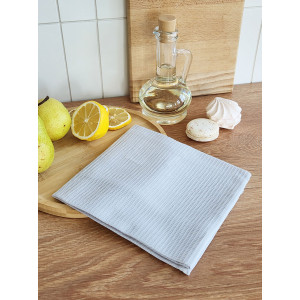 Полотенце кухонное вафельное однотонное "Серый" Полотенце кухонное вафельное однотонное "Серый"