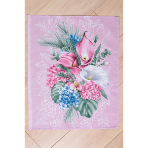 Набор кухонный из 3-х полотенец рогожка "Мятный аромат" Набор кухонный из 3-х полотенец рогожка "Мятный аромат"