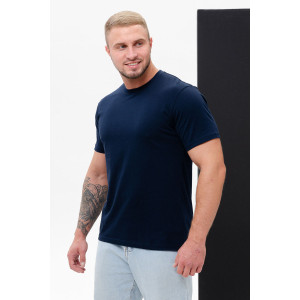 Футболка мужская "Матвей" кулирка (последний размер) темно-синий 70 Футболка мужская "Матвей" кулирка (последний размер) темно-синий 70