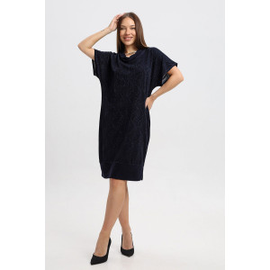 Платье женское П2031 фукра (р-ры: 48-58) синий