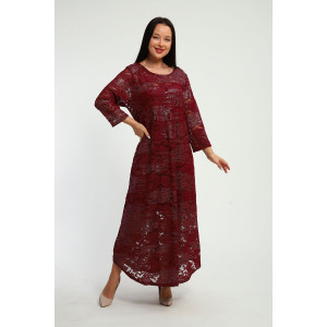 Платье женское П1370.3 вискоза с гипюром (р-ры: 48-62) Платье женское П1370.3 вискоза с гипюром (р-ры: 48-62)