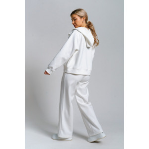 Костюм двойка женский 979 скуба (р-ры: 42-52) молочный Костюм двойка женский 979 скуба (р-ры: 42-52) молочный