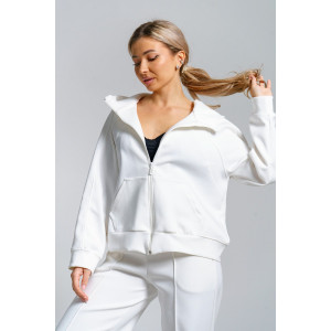 Костюм двойка женский 979 скуба (р-ры: 42-52) молочный Костюм двойка женский 979 скуба (р-ры: 42-52) молочный