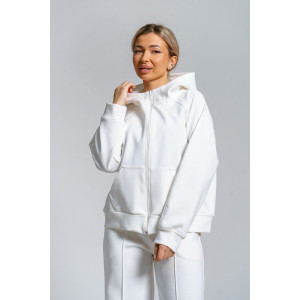 Костюм двойка женский 979 скуба (р-ры: 42-52) молочный Костюм двойка женский 979 скуба (р-ры: 42-52) молочный