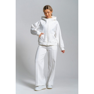 Костюм двойка женский 979 скуба (р-ры: 42-52) молочный Костюм двойка женский 979 скуба (р-ры: 42-52) молочный