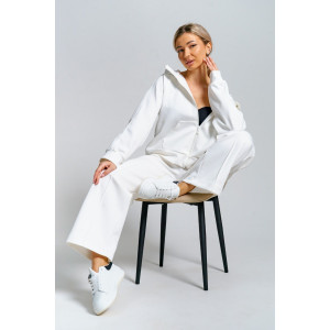 Костюм двойка женский 979 скуба (р-ры: 42-52) молочный Костюм двойка женский 979 скуба (р-ры: 42-52) молочный