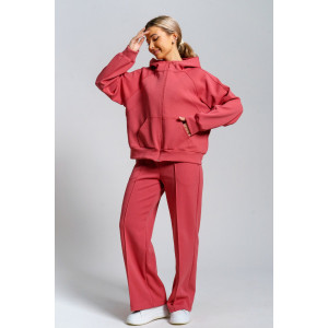 Костюм двойка женский 979 скуба (р-ры: 42-52) коралл Костюм двойка женский 979 скуба (р-ры: 42-52) коралл