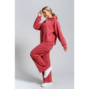 Костюм двойка женский 979 скуба (р-ры: 42-52) коралл Костюм двойка женский 979 скуба (р-ры: 42-52) коралл