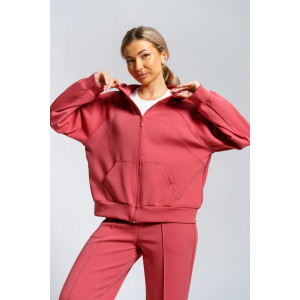 Костюм двойка женский 979 скуба (р-ры: 42-52) коралл Костюм двойка женский 979 скуба (р-ры: 42-52) коралл