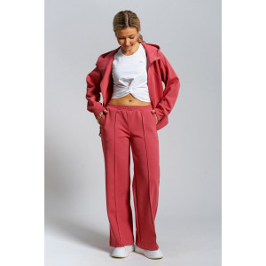 Костюм двойка женский 979 скуба (р-ры: 42-52) коралл Костюм двойка женский 979 скуба (р-ры: 42-52) коралл